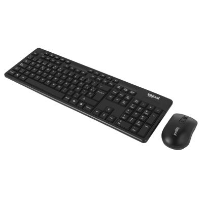 Toetsenbord en muis iggual IGG319277 Zwart Qwerty Spaans QWERTY - thumbnail