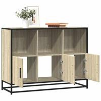Dressoir 100x35x76 cm bewerkt hout sonoma eikenkleurig - thumbnail