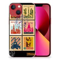 Apple iPhone 13 | Silliconen Back Cover | Postzegels - thumbnail