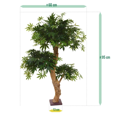 Acer Bonsai kunstboom 95cm - groen