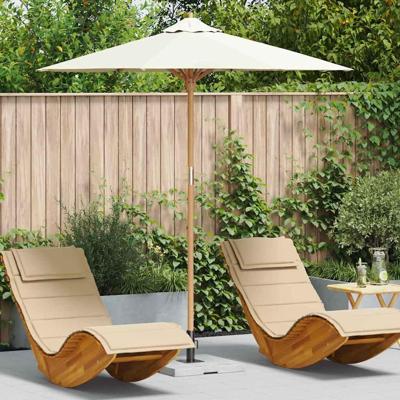 Tuinparasol Crèmewit 217 x 217 x 230 cm Bamboe