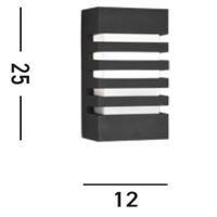 Searchlight Design muurlampFreel - 3393GY - thumbnail