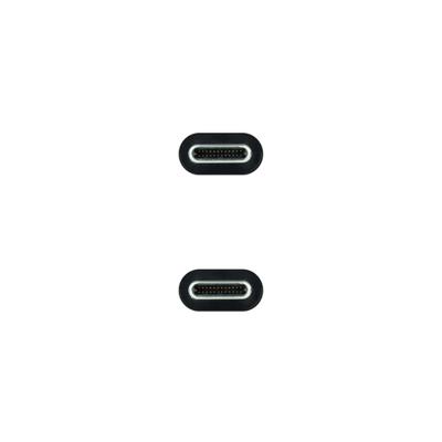 NANOCABLE 10.01.4102 USB 3.1 Gen2 10 Gbit/s 5 A, 4K/60 Hz, USB-C/M-USB-C/M, zwart, 2 m