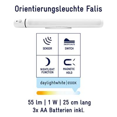 Müller-Licht 27700016 Kleine mobiele lamp met bewegingsmelder LED Wit Müller-Licht 27700016 Kleine mobiele lamp met bewegingsmelder LED Wit