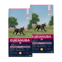 EUKANUBA premium hondenvoer met kip voor grote rassen - droogvoer voor puppy honden, 15 kg - thumbnail