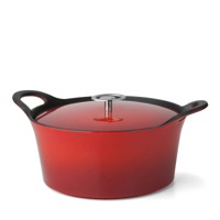 Cuisinox volcan gietijzeren braadpan 24 cm rood - thumbnail