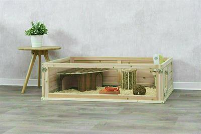 TRIXIE INDOOR REN CAVIA HOUT / PLEXIGLAS 100X60X30 CM