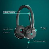 EPOS IMPACT 860 ANC Headset Bedraad Hoofdband Kantoor/callcenter USB Type-C Zwart - thumbnail