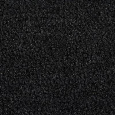 VidaXL Deurmat halfrond 40x60 cm getufte kokosvezel zwarty