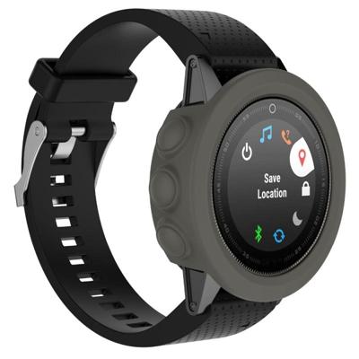 Effen kleur siliconen horloge beschermhoes voor de Garmin 5 / 5S / 5X(Grey)