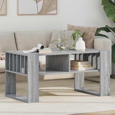 Salontafel Grijs Sonoma 92 x 49,5 x 45 cm Bewerkt hout