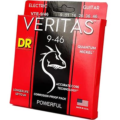 DR Strings VTE-9/46 Veritas Light to Medium 9-46 elektrische gitaarsnaren DR Strings VTE-9/46 Veritas Light to Medium 9-46 elektrische gitaarsnaren