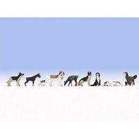 NOCH 36717 N Honden figuren Geverfd, Zittend, Staand - thumbnail