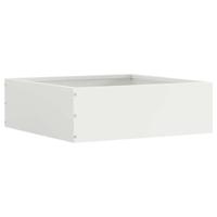 VidaXL Tuinrand wit 40 x 40 x 13 cm staal - thumbnail