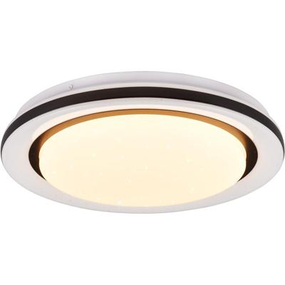 LED Plafondlamp RGBW 17W - Rond Wit Kunststof - Inclusief Afstandsbediening