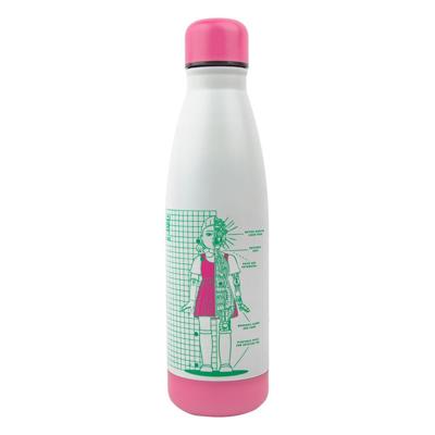 Squid Game Thermo Water Bottle Young-hee Blue & White Print