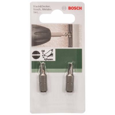 Bosch Accessoires Bit Standard voor gleufkopschroeven | 06X45 25mm,1/4" Zeskant - 2609255908