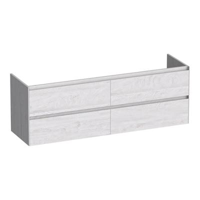 Brauer Inspire - Onderkast - 160 cm - met 4 Softclose Lades Greeploos en 2 Sifon Uitsparingen - Forest Seashell