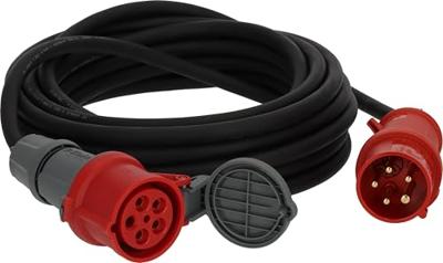 Brennenstuhl CEE-verlengkabel IP44 met faseomvormer 25m zwart H07RN-F 5G2,5 CEE 400V/16A - 1169370250
