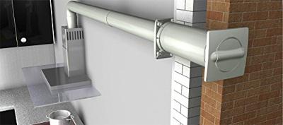 Wallair N37216 Energiebesparende muurdoorvoer Kunststof Geschikt voor buisdiameter: 125 mm