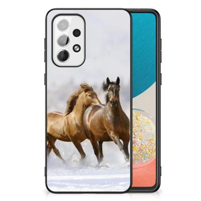 Samsung Galaxy A73 Dierenprint Telefoonhoesje Paarden Samsung Galaxy A73 Dierenprint Telefoonhoesje Paarden