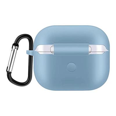 Lunso - Softcase cover hoes - AirPods 3 - Lichtblauw
