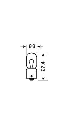 OSRAM kogellamp cell. 24v 4w sb ba9s
