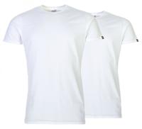 Puma Basic Crewneck T-Shirt 2-Pack Heren Wit - Maat S - Kleur: Wit | Soccerfanshop - thumbnail