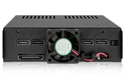 Icy Dock MB324SP-B 4x2,5 SATA hot swap cage voor externe 5,25