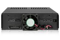 Icy Dock MB324SP-B 4x2,5 SATA hot swap cage voor externe 5,25 - thumbnail