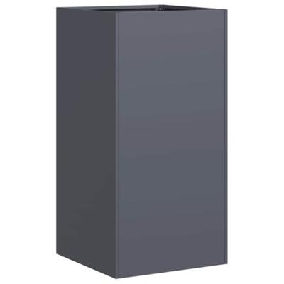 VidaXL Plantenbak 40x40x80 cm koudgewalst staal antracietkleurig