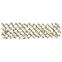 VidaXL Kunstplant klimop latwerk 5 st uittrekbaar 180x60 cm donkerroze - thumbnail