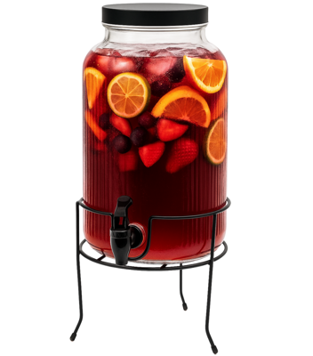 Cookinglife Drankdispenser met Kraantje en Houder - 5.5 liter