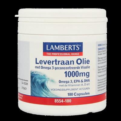 Lamberts Levertraanolie 1000mg Capsules