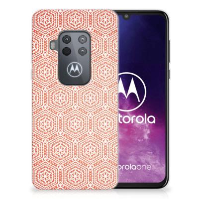 Motorola One Zoom | TPU bumper | Pattern Orange