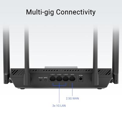 Router Asus RT-BE50 Zwart RJ45 Ethernet LAN