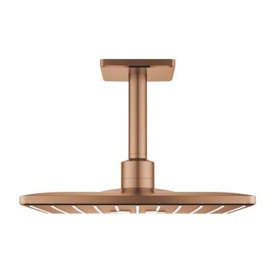 Regendoucheset GROHE Rainshower SmartActive Cube 31 cm met Plafondarm Warm Sunset Geborsteld