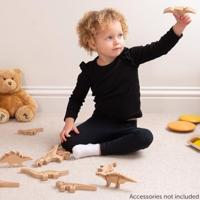 Tickit Houten Blokken Dinosaurus - thumbnail