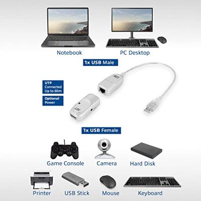 ACT Actieve USB 2.0 verlengkabel M/F 10m - thumbnail