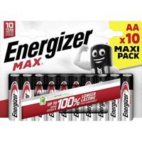 Energizer Max AA batterij (penlite) Alkaline 1.5 V 10 stuk(s) - thumbnail