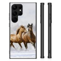 Samsung Galaxy S23 Ultra Dierenprint Telefoonhoesje Paarden - thumbnail