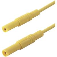 SKS Hirschmann MLS SIL GG 200/1 Veiligheidsmeetsnoer Banaanstekker 4 mm Banaanstekker 4 mm 2.00 m Geel 1 stuk(s) - thumbnail