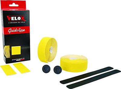 Velox stuurtape ultra grip 2.5 geel (2st)
