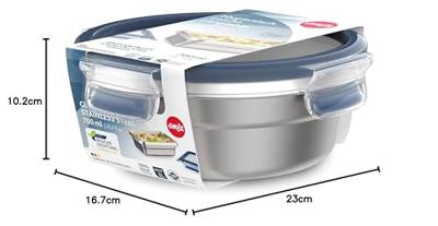 Emsa n1150600 clip and close vershoudbakje 2l rvs