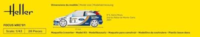 Heller 1/43 Focus WRC'01