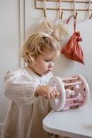 Label Label Vormenwiel roze - thumbnail