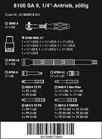 Wera 8100 SA 9 Zyklop 05004019001 Dopsleutelset Inch 1/4 28-delig - thumbnail