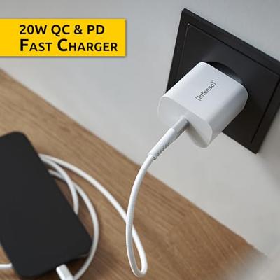 Intenso W20C USB-oplader 20 W 1x USB-C Wit Binnen USB Power Delivery (USB-PD)