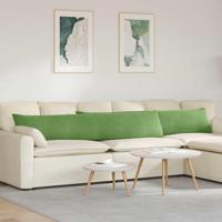 VidaXL Sofa kussens 2 stuks lichtgroen 200 x 40 cm cordstof - thumbnail