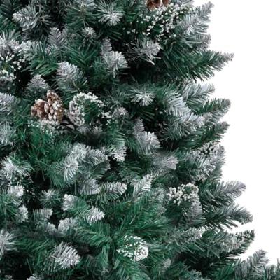 VidaXL Kunstkerstboom groen 180 cm pvc en staal en kunststof